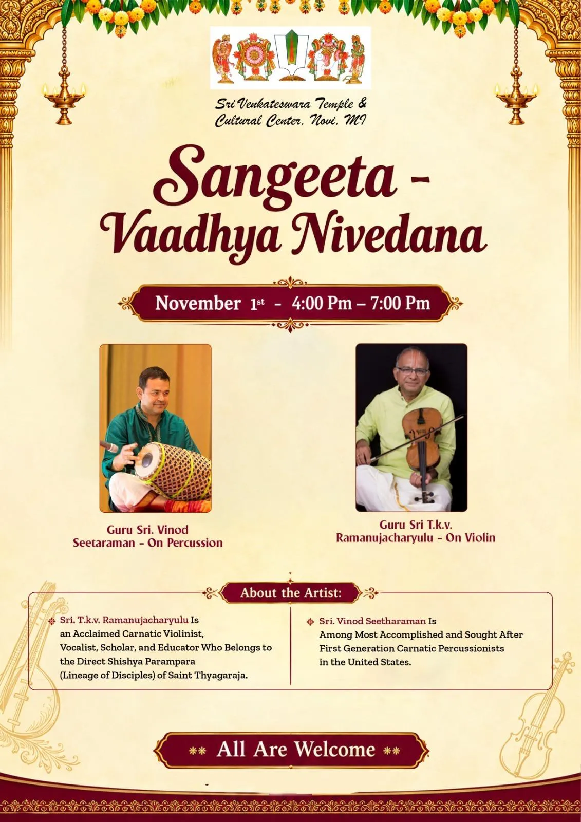 Sangeeta - Vaadhya Nivedana