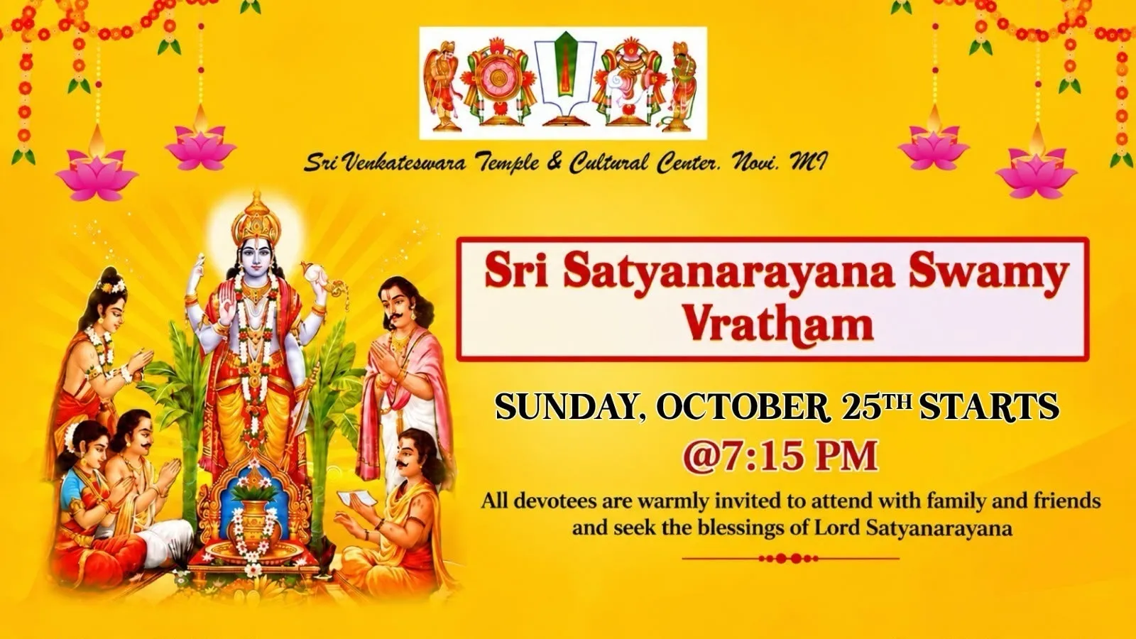 Sri Satyanarayana Swamy Vratham